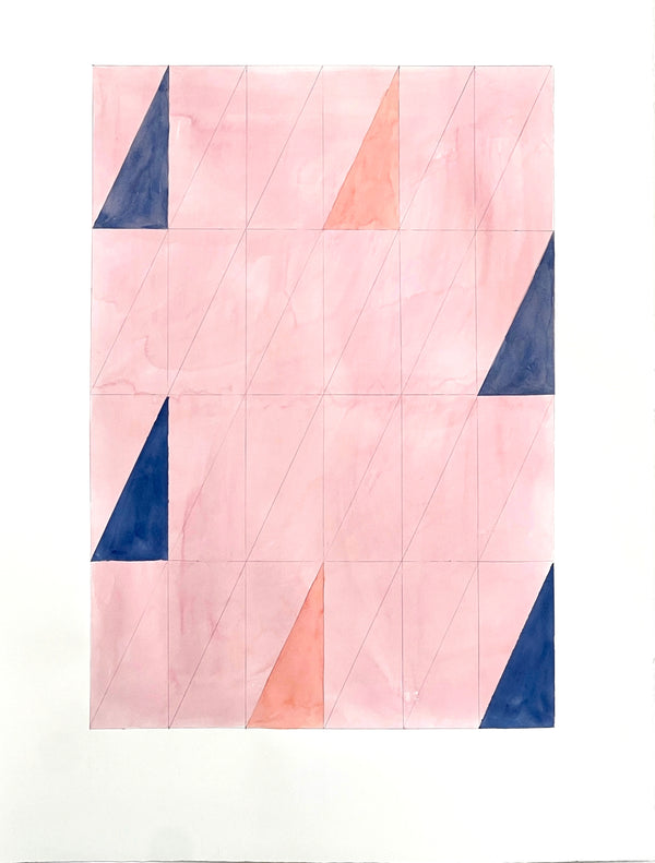 Wondering People_Triangles on Pink_13