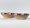 Wondering People_Pair of Burgundy, Brown & Olive Dash Serving Bowls_2