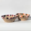 Wondering People_Pair of Orange, Brown & Burgundy Dash Serving Bowls_1