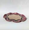Wondering People_Burgundy & Chocolate Brown Scalloped Wavy Oval Check Serving Platter_3
