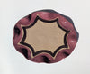 Wondering People_Burgundy & Chocolate Brown Scalloped Wavy Oval Check Serving Platter_2