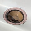 Wondering People_Smokey Olive, Chocolate Brown & Pink Lined Bobble Serving Bowl_1