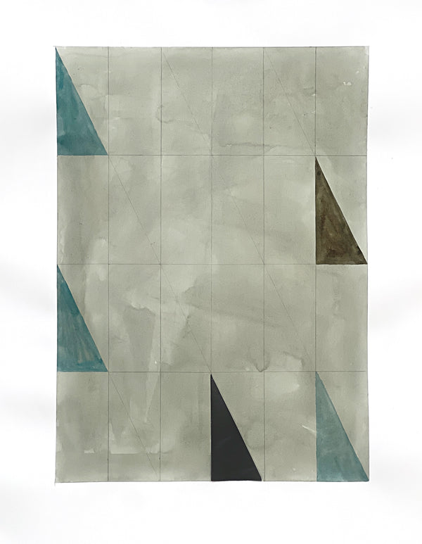 Wondering People_Triangles on Green_12