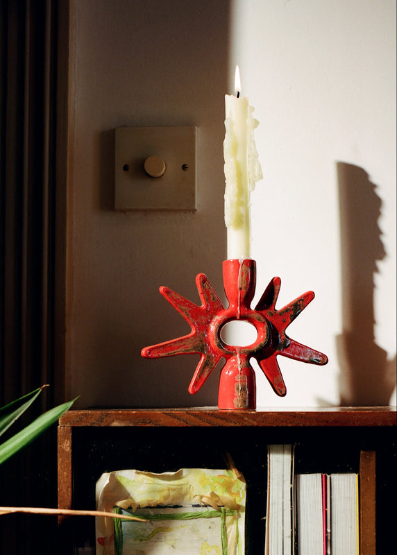 Wondering People_Blood Brush Rays Candlestick Holder_1