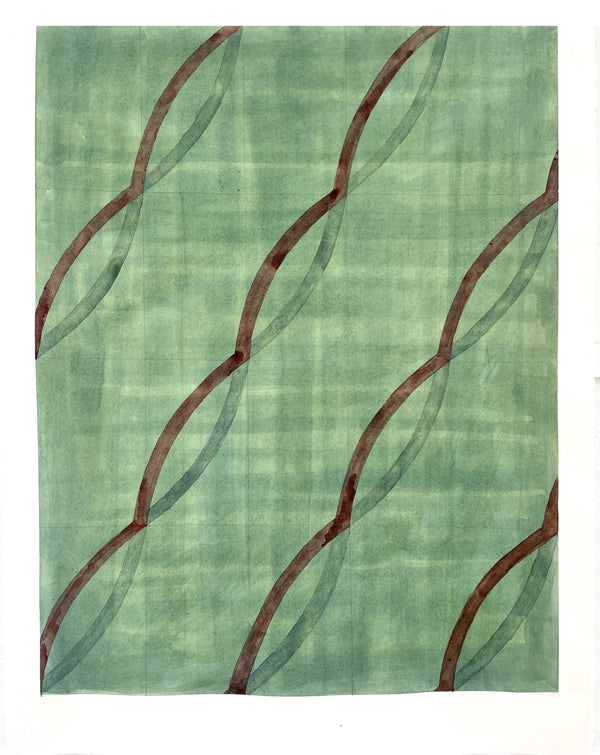 Wondering People_Diagonal Curves (Green)_9