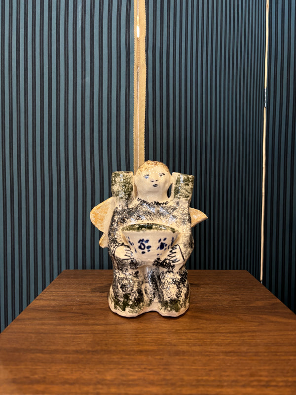 Wondering People_Sponged Cherub Candleholder/Salts_50