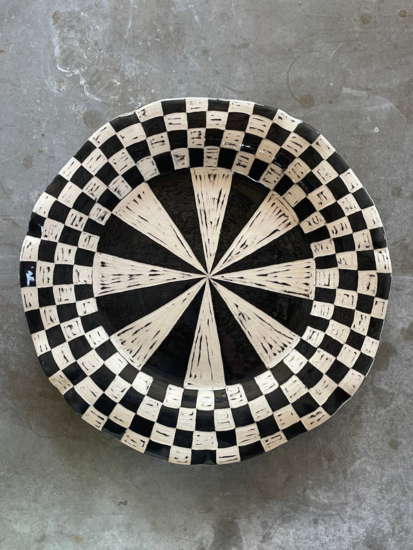 Wondering People_Spiralling Rimmed, Fluted Platter_35