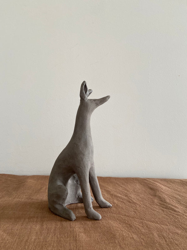 Wondering People_Seated Stoneware Hound II_6