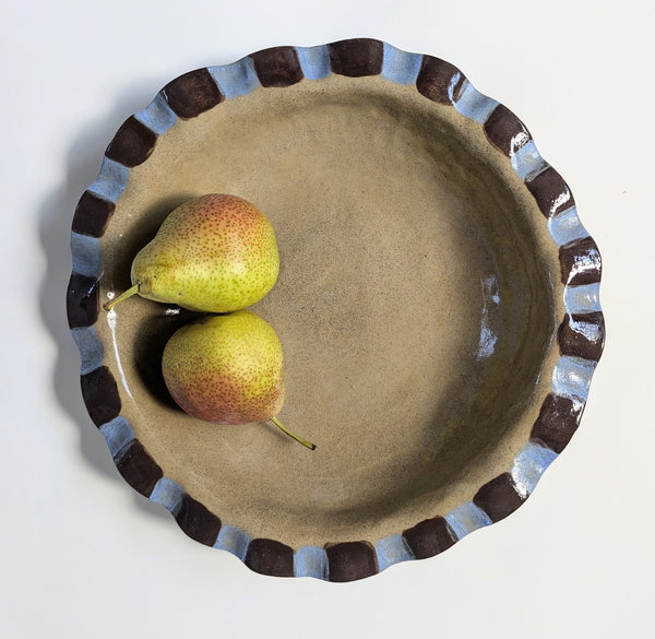 Wondering People_Baby Blue & Chocolate Brown Frill Serving Bowl_30