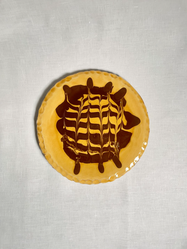 Wondering People_Slipware Feather Comb Yellow And Brown_29