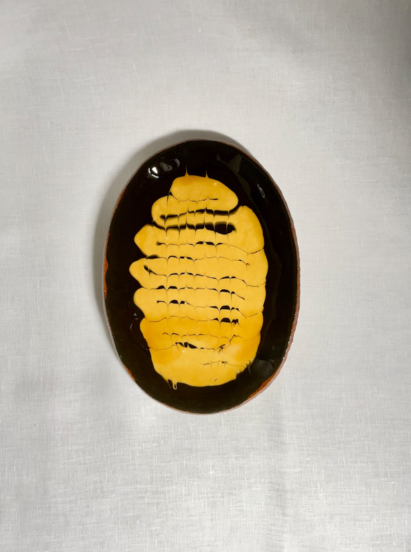 Wondering People_Slipware Feather Comb Oval Dish_18