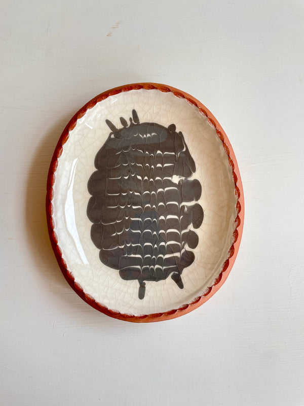 Wondering People_Oval Slipware Feather Comb Dish_35