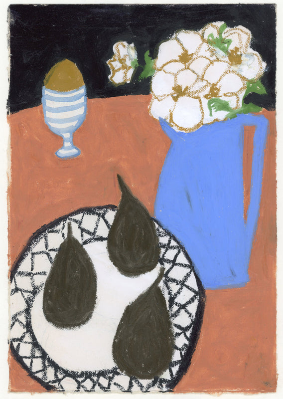 Wondering People_Blue Jug, Striped Egg Cup_15