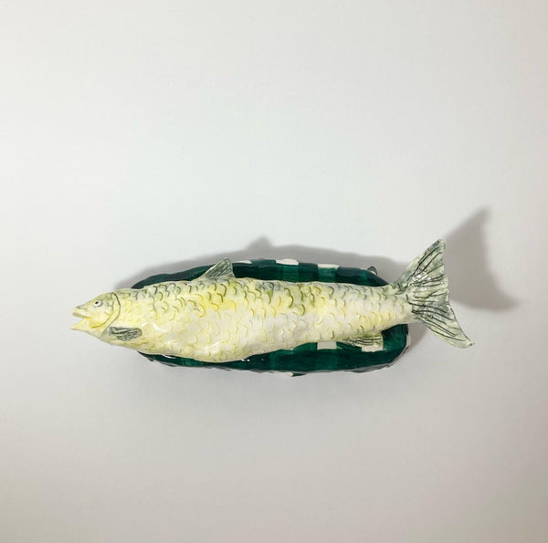 Wondering People_Fish On Green Gingham_3