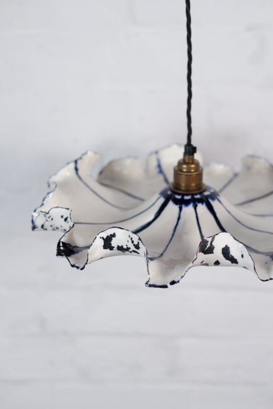 Wondering People_Large Ink Striped Jellyfish Ceiling Pendant_1